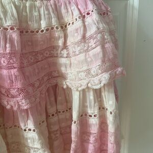 LoveShackFancy Ruffle Signature Mini Skirt